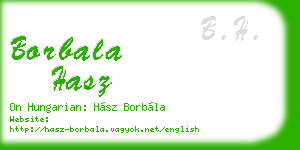 borbala hasz business card